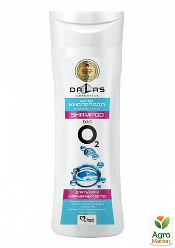 Шампунь для сухих и окрашенных волос "Dalas" das O2, 300 г