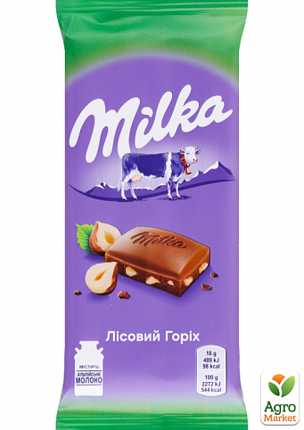 Шоколад (горіх) ТМ "Milka" 90г упаковка 28шт - фото 2