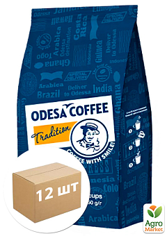 Кава розчинна Традиція ТМ "Одеська кава" в пакеті 150г упаковка 12шт2