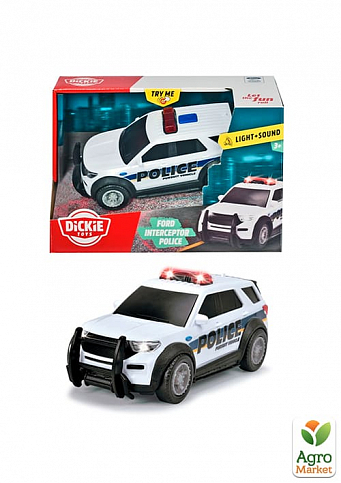 Поліцейський автомобіль Форд "Перехоплення" зі звуковим та світловим ефектами, 15 см, 3+ Dickie Toys