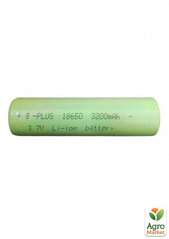 Акумуляторна батарея Li-Ion "B PLUS" 18650 3200 mAh 3.7 V (66мм x 18 мм)