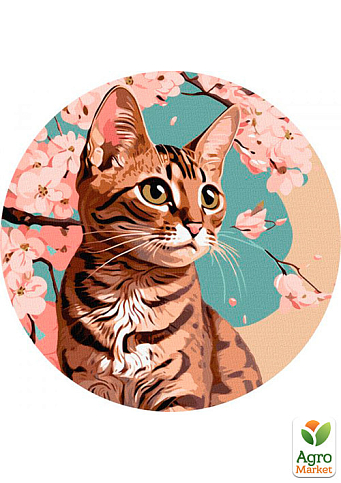 Картина за номерами - Чарівне кошеня a Ідейка KHO-R1012