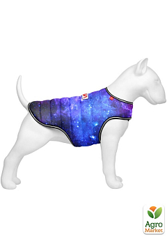 Куртка-накидка для собак WAUDOG Clothes, рисунок "NASA21", M, А 37 см, B 52-62 см, С 37-46 см (504-0148) 2