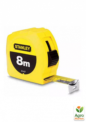 Рулетка вимірювальна STANLEY "GLOBAL TAPE", 8мх25мм, в пластмасовому корпусі. 0-30-457 ТМ STANLEY