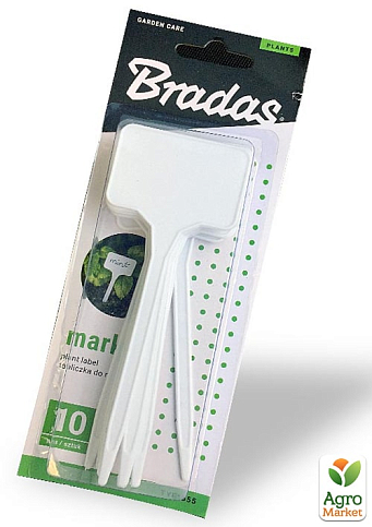 Маркер для рослин, 15 x 5,5см - 10 шт., Bradas TYE1555