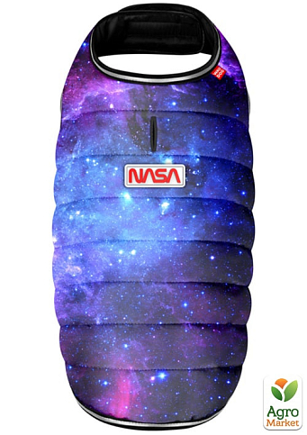 Куртка-накидка для собак WAUDOG Clothes, рисунок "NASA21", M, А 37 см, B 52-62 см, С 37-46 см (504-0148)  - фото 3