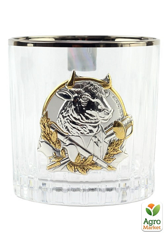 Сет кришталевих склянок Boss Crystal "Бокали Лідер Платинум", 6 келихів, платина, срібло, золото (B6SEN2PG) - фото 2