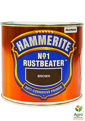 Антикорозійна ґрунтовка Hammerite™ NO 1 Rustbeater темно-коричнева 0,5 л