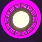 LED панель Lemanso LM543 "Грек" коло 12+6W рожева підсв. 1080Lm 4500K 85-265V (331601)