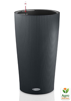 Розумний вазон з автополивом Lechuzа Cilindro color 32, сірий (13953)2