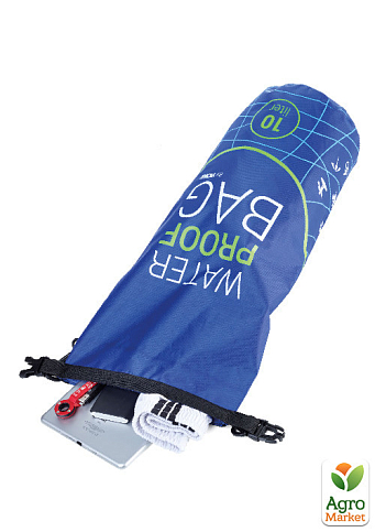 Вулична сумка із захистом від води (для водних видів спорту) Troika WATERPROOF BAG синя (WPB10/BL) - фото 3