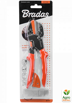 Секатор V-SERIES багатофункціональний MULTI TOOLS, сталь SK2, Bradas KT-V130