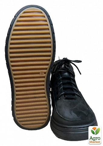 Мужские ботинки зимние замшевые Faber DSO160511\1 43 28.5см Черные - фото 4