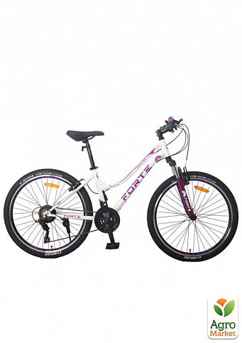 Велосипед FORTE AURORA (женский) размер рамы 15" размер колес 26" бело-розовый (117815)