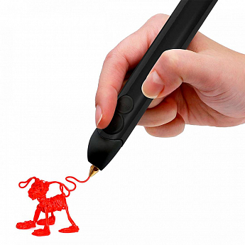 3D-ручка 3Doodler Create PLUS  для проф. использования - ЧЕРНАЯ (75 cтержней, аксессуары) - фото 2