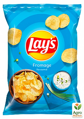 Картофельные чипсы (Сметана-зелень) ТМ "Lay`s" 140г упаковка 21шт - фото 2