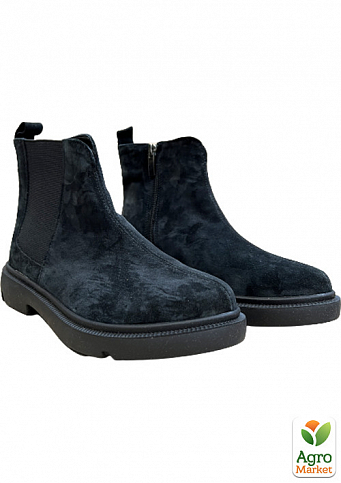 Жіночі черевики зимові замшеві Amir DSO2155 39 25см Чорні - фото 3