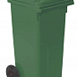 Бак для мусора на колесах с ручкой 120 л зеленый (4225)