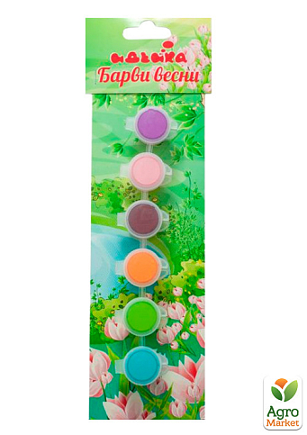 Акрилові фарби - Фарби весни (6 кольорів) Ідейка 98102