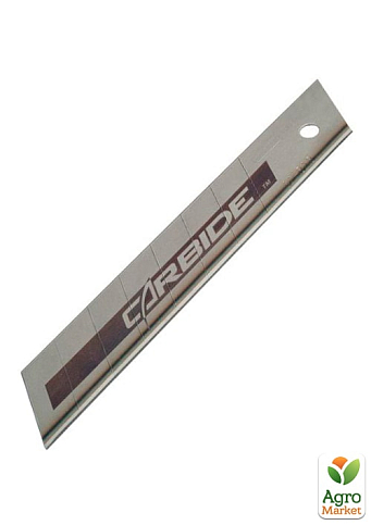 Лезвия запасные Carbide шириной 25 мм с отламывающимися сегментами для ножей с выдвижными лезвиями, 5 штук STANLEY STHT0-11825 (STHT0-11825) - фото 2
