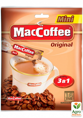 Маккофе 3в1 (Мини) ТМ "MacCoffee" 16 пакетиков по 12г