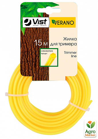 Лісочка для тримера, кругла 15м, 3мм TM "VERANO" 71-790