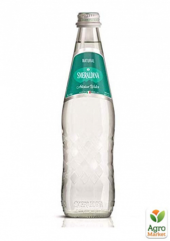 Вода питна, мінеральна, природна, їдальня Smeraldina негазована 0.5 л (скло) упаковка 20шт - фото 2