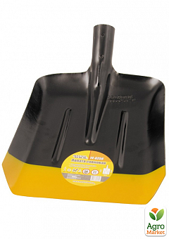 Лопата совковая MASTERTOOL 235х285х360 мм черно-желтая покраска 0.9 кг 14-62562