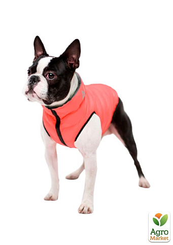 Курточка для собак AiryVest двухсторонняя, размер XS 30, кораллово-серая (1669)  - фото 3