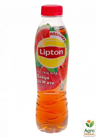 Черный чай (Арбуз-Мята) ТМ "Lipton" 0,5л упаковка 12шт - фото 2