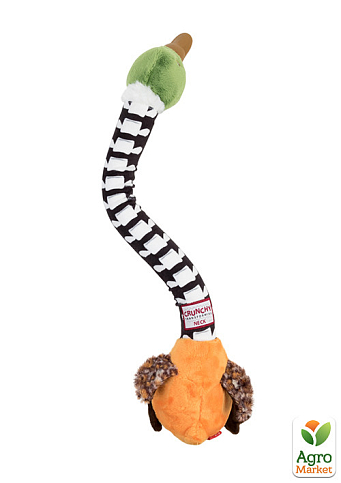 Игрушка для собак Утка с хрустящей шеей и пищалкой GiGwi Crunchy, текстиль, резина, пластик, 54 см (75025) - фото 3