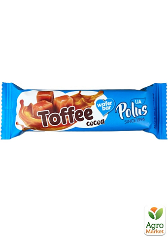 Вафельний батончик зі смаком какао TM "Polus" 30 г упаковка 20 шт - фото 2