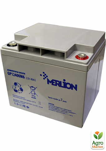 Акумулятор мультигелевий MERLION GP12-40 12V 40AH (AGM) для ДБЖ