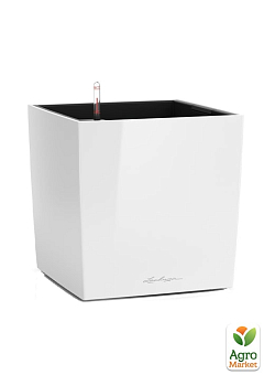 Розумний вазон з автополивом Lechuzа Cube Premium 40, білий (16360)2