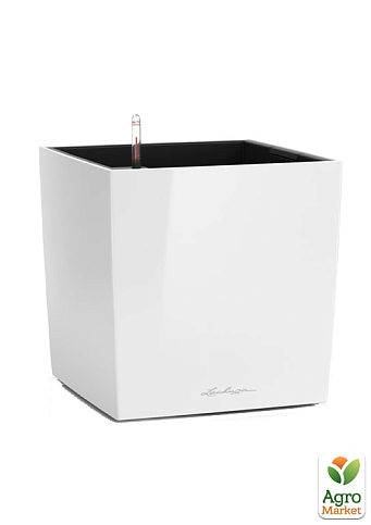 Розумний вазон з автополивом Lechuzа Cube Premium 40, білий (16360)