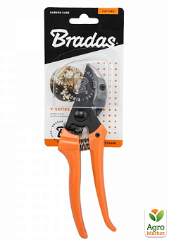 Секатор садовий з ковадлом, сталь SK5, V-SERIES, Bradas KT-V1030K5