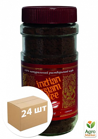 Кофе Инстант Индиан Premium (стеклянная банка) ТМ "JFK" 100г упаковка 24шт