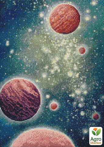 Алмазна мозаїка - Рух планет з голограмними стразами (AB )Ідейка AMO7640 