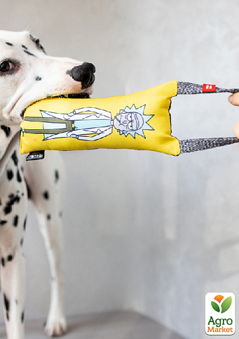 Игрушка для собак WAUDOG Fun с пищалкой, рисунок Рик и Морти 2, L, Ш 11 см, Д 26 см (631-0281) - фото 3