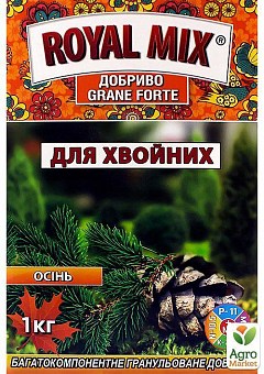 Мінеральне добриво "Для хвойних рослин, осінь" ТМ "Royal Mix" (Коробка) 1кг24