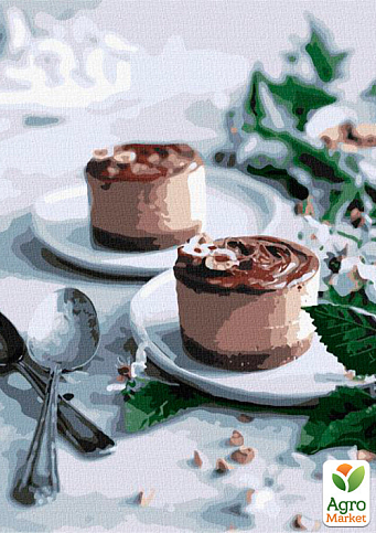 Картина по номерам - Шоколадные пирожные Идейка KHO5604