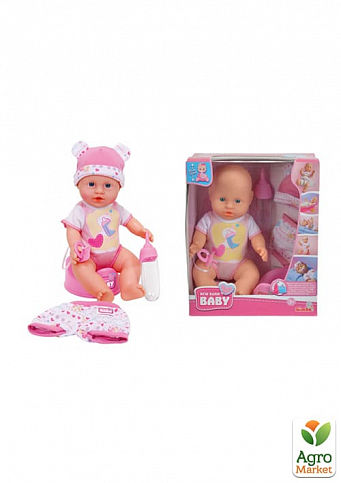 Кукольный набор Пупс New Born Baby с одеждой и аксессуарами, 30 см, 3+ Simba Toys