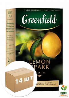 Чай "Грінфілд" 100 г Лимон Спарк упаковка 14шт1
