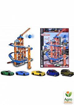 Игровой набор "Авто центр", моторизированный лифт, 5 уровней, 5 машин, 5+ Majorette1