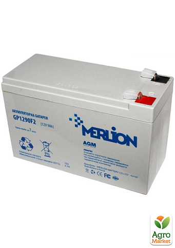 Акумуляторна батарея MERLION GP-1290F2 12V 9 А/год для обприскувача