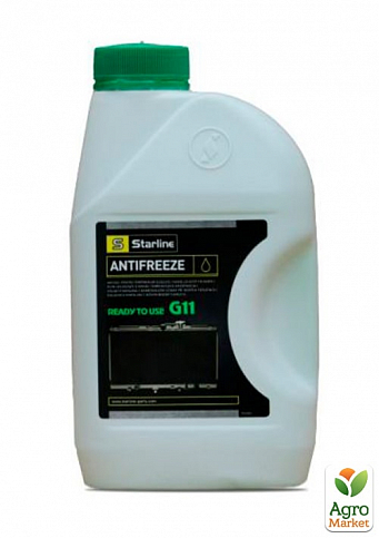 Антифриз G11, 1л. готовый к применению до -40С, зеленый STARLINE S ANTIFREEZE GREEN 1