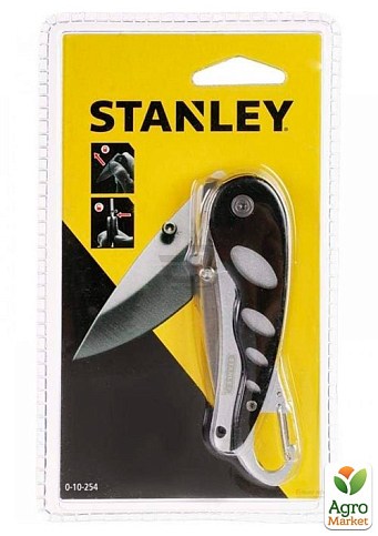 Ніж складаний Pocket Knife з титанованим клинком, замок лайнер-лок STANLEY 0-10-254 (0-10-254)