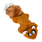 Игрушка для собак Белка с 2-мя пищалками GiGwi Plush, плюш, искусственный мех, резина, 24 см (75066)