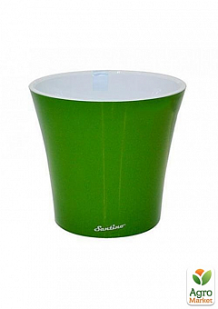 Вазон подвійне дно "Arte зелений" ТМ "Santino" висота 17.5см, діаметр 20см, 3.5л2