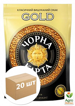 Кава розчинна Gold ТМ "Чорна Карта" 120г упаковка 20шт1